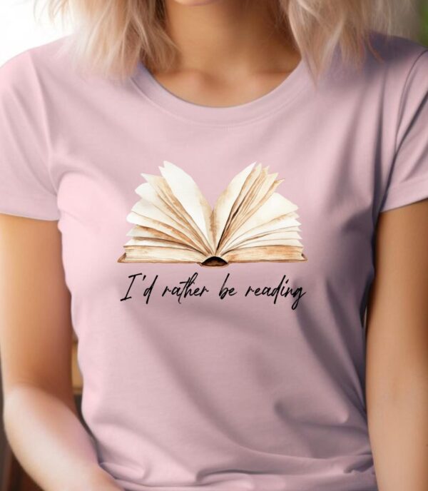 I'd Rather Be Reading Cozy Graphic Tee
